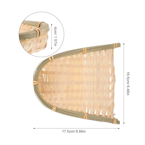 Cabilock Handmade Woven Dustpan Decorative Pendant, Small Decorative Dustpan Handicraft for Wall Hanging, Creative Craft DIY for Home Décor and Photography Props