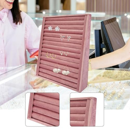 Colaxi Jewelry Storage Organizer Jewelry Holder Vertical Tray Display Stand for Showcase Vanity Table Dresser, Rings Holder - color: Rings Holder