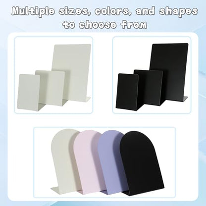 2 Pack Desk Magnetic Bulletin Board Metal Tabletop Memo Souvenir/Photos Display Board Magnet Display Stand for Home School Kitchen Office (2, Pink, ARC) - color: Pink, size: ARC