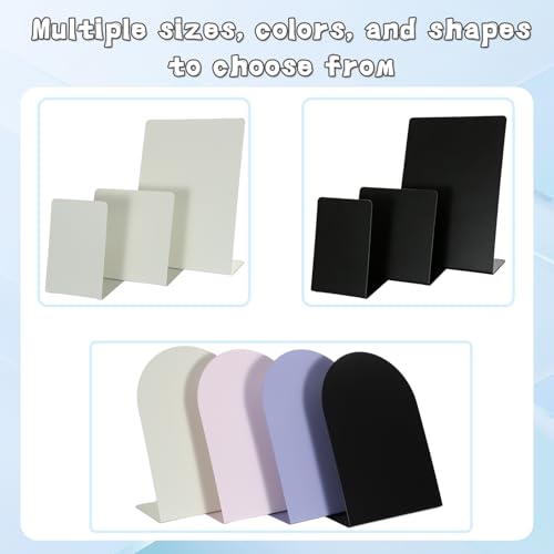 2 Pack Desk Magnetic Bulletin Board Metal Tabletop Memo Souvenir/Photos Display Board Magnet Display Stand for Home School Kitchen Office (2, Black, L) - color: Black, size: L