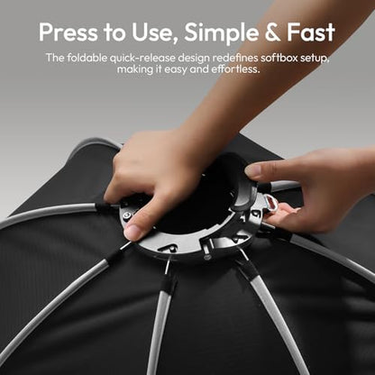 Ulanzi QS80 31.5inch/80cm Softbox Octagonal Quick Release Bowens Mount Soft Box with Diffusers,Honeycomb Grid,Storage Bag, Compatible with Most Standards Mount and Ulanzi VL-120C,VL-120Bi,VL-200Bi