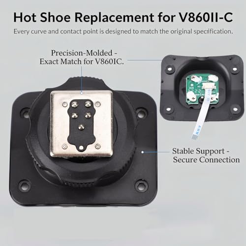 for V860II C Hot Shoe Mount Foot, Flash Repair Parts, Mounting Foot for V860II C Flash Hotshoe Accessories Repair Parts