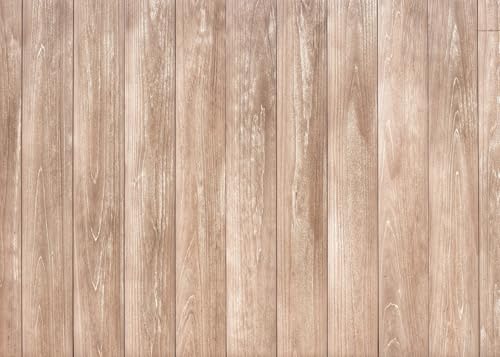 LYWYGG 7x5ft Wood Backdrop Natural Wooden Board Photography Background Birthday Party Banner Backdrops CP- 619