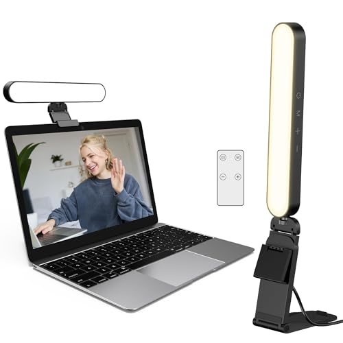 InnoGear Video Conference Light, On-Camera Video Lights for Monitor Desk LED Streaming Lighting with Remote and Touch Control Selfie Zoom Lighting for Computer Webcam Laptop Podcast, Recording