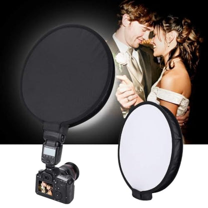 Flash Diffuser, Round Softbox Speedlight Softbox 40cm Portable Flash Diffuser Universal Speedlite Softbox Diffuser for Speedlight Camera Flash Diffuser Diffuser Cap Photography Camera Accessories