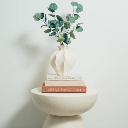 Decorative Books for Home Decor - Set of 3 Real Linen Hardcover Books with Blank Pages - Modern Farmhouse Coffee Table Decor, Shelf & Entryway Styling Accent (Neutral Tones)