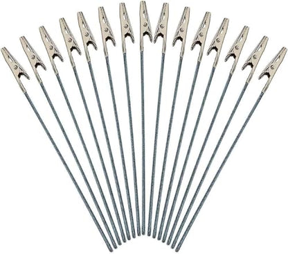 20 Pcs Metal Wire Alligator Clips, Long-Tailed Alligator Clamp Photo Clip Holder, Clip Photo Holders