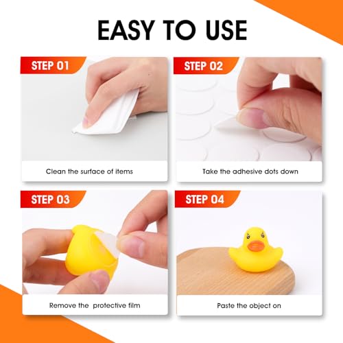 AROIC 1000 Pcs Sticky Dots, 0.8" Poster Putty Adhesive Stickers for Wall Hanging Crafts Balloons Festival Party Decorations, Sticky Tack Round No Trace Double Sided Tape Dots Waterproof Small Stickers - size: Round - 0.8 inches (Diameter)