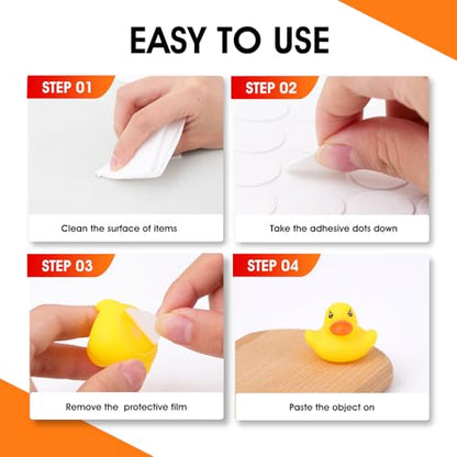AROIC 1000 Pcs Sticky Dots, 0.8" Poster Putty Adhesive Stickers for Wall Hanging Crafts Balloons Festival Party Decorations, Sticky Tack Round No Trace Double Sided Tape Dots Waterproof Small Stickers - size: Round - 0.8 inches (Diameter)