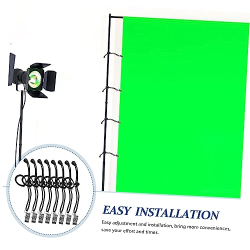 Lurrose 8Pcs Backdrop Clip Holders Durable Photography Background Fixing Clamps for Home Video Use Easy Installation Multipurpose Application