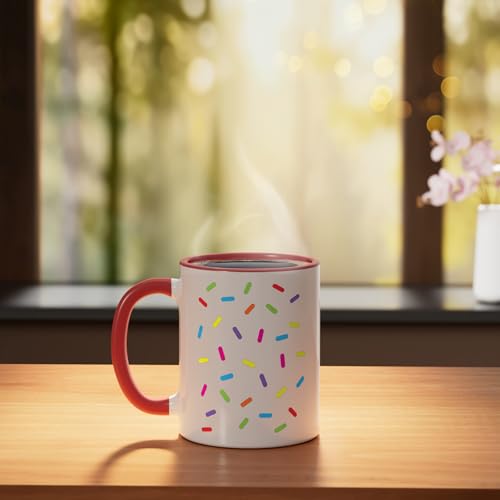 Ice cream Sprinkles Shirt Halloween Costume Easy Ceramic Mug, Red/White - color: Red/White