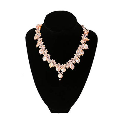 Black Velvet Jewelry Necklace Bust Display Stand - 9 Inch Organizer for Retail Store and Home Use