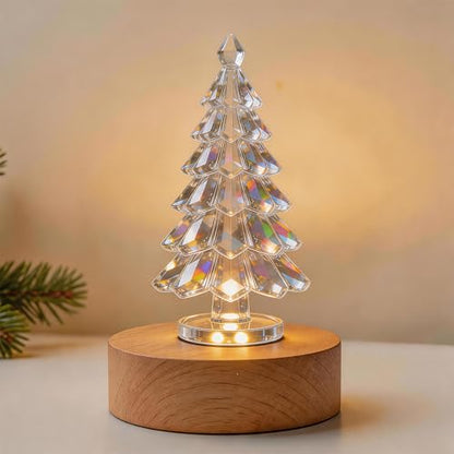 Battery Power Led Light Stand for 3D Crystal Art Glass,Warm Light,Wood,4 inch - color: Yellow
