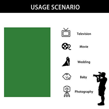 ISSUNTEX 5X7 ft Background Muslin Backdrop, Photo Studio, Collapsible High Density Screen for Video Photography and Television-Blue/Green - color: Blue/Green, size: 5X7 ft