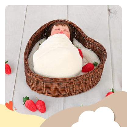 Kate Newborn Photography Props&Wood Texture Floor Mat(5x4ft)