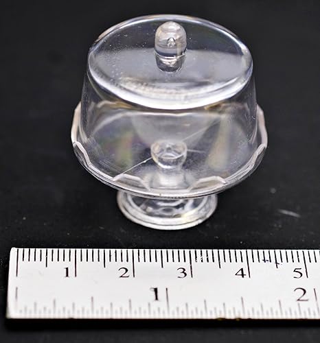 Mini Transparent Cake Stand with Lid 2 Mix Transparent Display Stand with Cover Garden Display Minimal Decoration