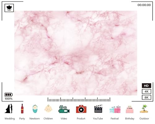 Trykid 12x10ft Pink White Marble Vein Texture Backdrop Elegant Stone Surface Photography Background Luxury Wedding Event Party Decoration Tapestry Photo Booth Prop Fabric - size: 12x10ft