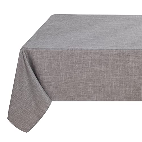 Fitable Linen Textured Tablecloth Rectangle Washable Fabric Flax Linen Table Cloth for 8 Foot Tables, Kitchen Table Cover for Gathering Dining, Party, Farmhouse, Reception (Stone, 54 x 108 Inch) - color: Stone, size: 54" x 108" (Rectangular)