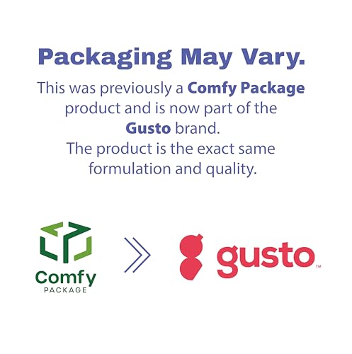 GUSTO [9 Inch - 250 Pack Heavy-Duty White Paper Plates, 100% Compostable, Eco-Friendly - Biodegradable Disposable Plates, Sugarcane Paper Plates