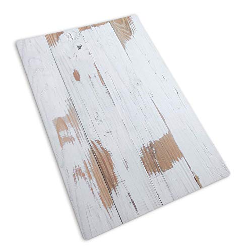 Bessie Bakes Whitewashed Reclaimed Wood Replicated Photography Backdrop 2 Feet Wide x 3 Feet Long 3 mm Thick