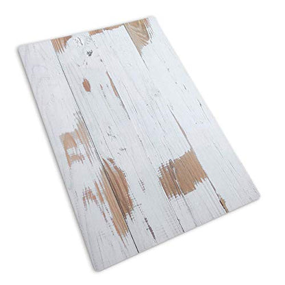 Bessie Bakes Whitewashed Reclaimed Wood Replicated Photography Backdrop 2 Feet Wide x 3 Feet Long 3 mm Thick