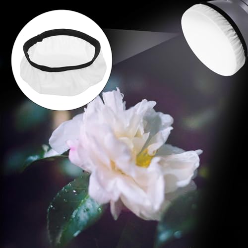 Mabor 2Pcs Light Diffuser, 7"/18cm Round Light Softbox Cover – White Nylon & Oxford Fabric for Studio Strobe, Photography, Soft Even Lighting