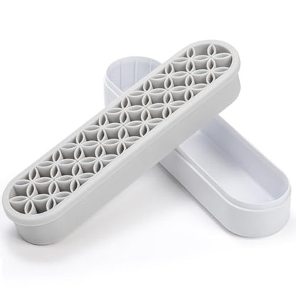 Elsjoy 3 Pack Silicone Makeup Brush Holder, Desktop Cosmetic Organizer Pen Holder, Sewing Tool Holder Beauty Tool Organizer Stand for Brush, Scissors, Toothbrush