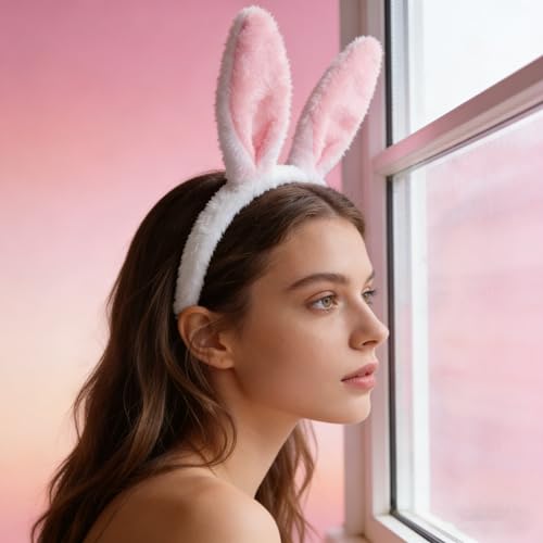 YOWOCAL Bunny Ear Headband Headwear - color: Pink