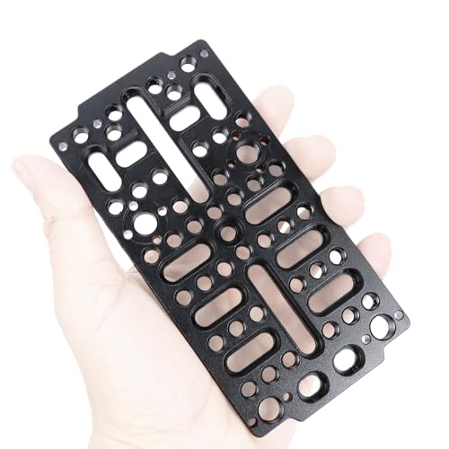 NICEYRIG Universal Cheese Plate Cinema Camera Mounting Cheeseplate Applicable for Sony FX3/FX30, BMPCC 6K Pro, URSA Mini, DSLR Cage Rig [Version 3] - 578
