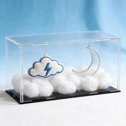 uxcell Acrylic Clear Display Case Box Dustproof Protection Showcase Cube Collectibles Show Box 9.8x3.9x3.9inch - size: 9.8x3.9x3.9 inch