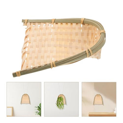 Cabilock Handmade Woven Dustpan Decorative Pendant, Small Decorative Dustpan Handicraft for Wall Hanging, Creative Craft DIY for Home Décor and Photography Props