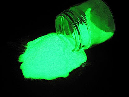 GLO Effex Super Phos Glow in the Dark Powder Pigment - .5 Ounce (15g) (Neutral Green) - color: Neutral Green