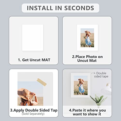 10 Pack 16x20 White Backing Boards, Uncut Mat Board 16x20, Acid Free Backerbords for 11x14 Photos, Pictures, Artwork and Paints - size: white 10pc backings 16x20