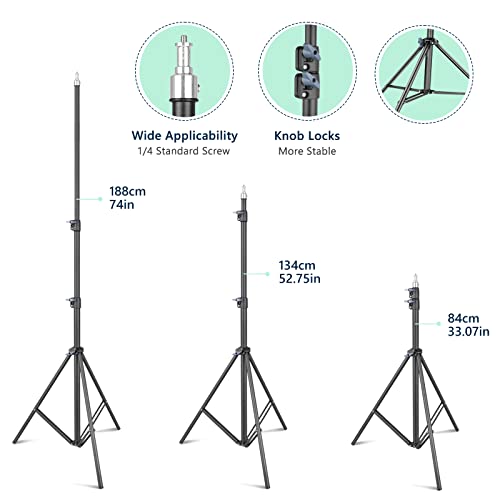 Torjim Softbox Photography Lighting Kit, 2Pcs 27" x 27" Professional Soft Box | 3000K-7500K 85W LED Bulbs with Remote, Photography Continuous Lighting Kit for Studio Lights, Portrait, Video Recording - size: 27"+ 2Pcs