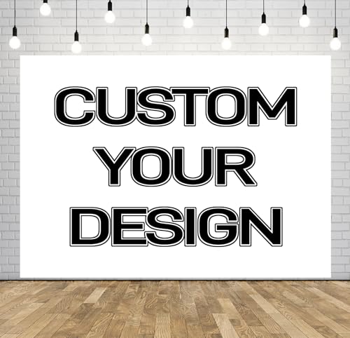 BELECO Fabric Custom Backdrop Customized Background Backdrop Banner for Party Decorations Holiday Festival Photoshoot Studio Photo Props - size: 7x5FT
