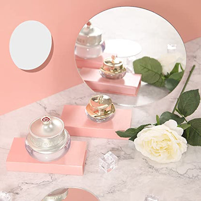 Acrylic Mirror Reflection Board Geometric Shape Photo Background Props Set Photography Ornaments Reflective Display Sheet (Silver 5Pcs) - color: Silver