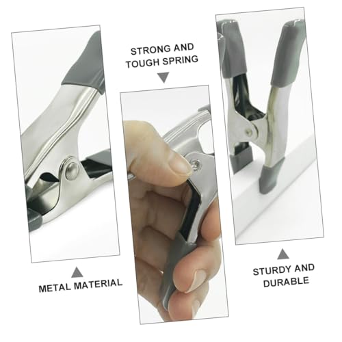 6pcs 4-inch Heavy Duty Muslin Spring Clamps for Background Photo Setup, Backdrop Fixing Clips for Photography and Video Shooting
