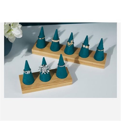 Jewelry Towers Personalized Velvet Jewelry Display Rack Light Luxury Store Mall Shooting Jewelry Display Props Storage Ornaments Jewellery Stand Display(Large) - size: Large