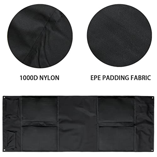 MOZETO Shooting Mat, Extra Large Folded Shooting Mats Prone Padded Hunting Accessories for Range Hunting - color: Black