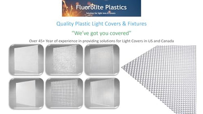 F12-100/2246-4 Pack | Replacement Fluorescent Light Cover | Flat Sheet Clear Prismatic Acrylic | Light Fixture Covers from Fluorolite | 22.5"x46.5"x.100 | 4 Pack