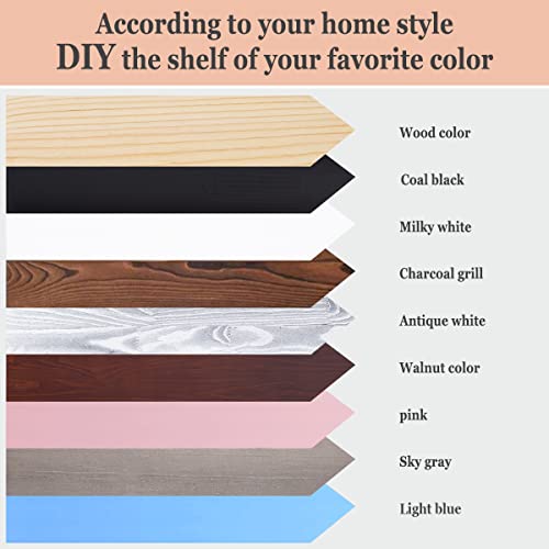 MBYD 48 Inch Floating Shelves Natural Wood, Wall Mount Picture Ledge Wooden Wall Shelf for Bedroom, Living Room, Office, Kitchen, Set of 3 Same Dimensions - color: Natural, size: Set of 3 48 in