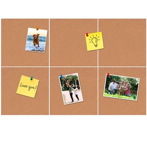 Square Felt Cork Bulletin Board Tiles, Self Adhesive DIY Felt Pin Board for Wall 30" x 20" with 35 Pushpins for Office School Home Wall Decor Stickers Memos Photos Display (Deep Camel) - color: A- Deep Camel, size: Square