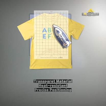 Translucent Paper T-Shirt Ruler Lines For Vinyl Alignment and Accurate Placement Full Shirt Reusable Accessories for Heat Press Sublimation Sewing and DTF