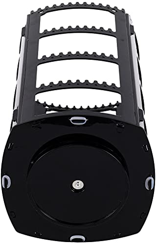 Sooyee 360 Rotating Earring Holder and Jewelry Organizer, 4 Tiers Jewelry Rack Display Classic Stand, 156 Holes and 160 Grooves for Necklaces Earrings Piercings, Black - color: Black