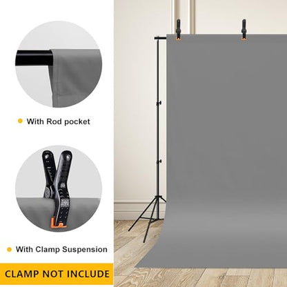 CPLIRIS 10x12ft Gray Backdrop Photography Grey Photo Shooting Background with Matt Surface for Protrait Photoshoot - color: Gray, size: 10x12ft