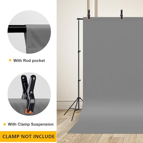 CPLIRIS 10x12ft Gray Backdrop Photography Grey Photo Shooting Background with Matt Surface for Protrait Photoshoot - color: Gray, size: 10x12ft