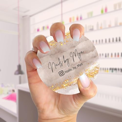 Personalised Manicurist Disc, 4'' Advertising Tool and Photo Prop for Nail Artists, Salons - Customized Acrylic Plate (Style 3) - color: Style 3