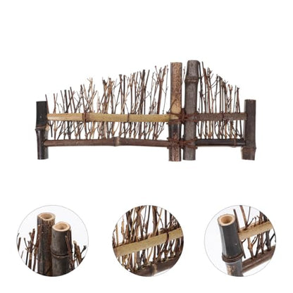 Wakauto Sushi Fence Decor - Natural Bamboo Mini Fence for Food Photography, Japanese Plates, Charcuterie Boards, Sashimi & Appetizer Displays | Tea Ceremony & Tabletop Decoration Props