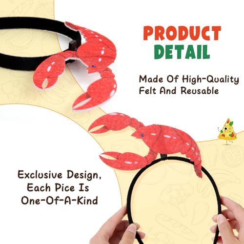 Winrayk 12 Pack Reusable Felt Headbands Bulk, Self-designed Hairband for Party Decorations Favors Kids Adult Photo Booth Prop