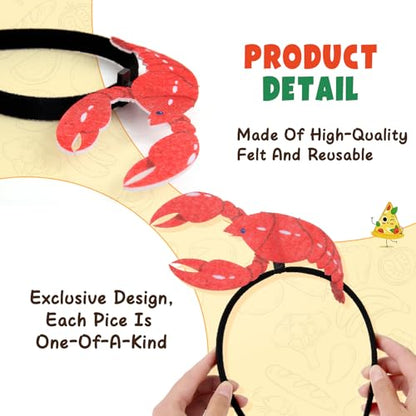 Winrayk 12 Pack Reusable Felt Headbands Bulk, Self-designed Hairband for Party Decorations Favors Kids Adult Photo Booth Prop